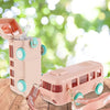 Bus Water Bottle Playset for Kids 500 ml | Detachable Bus Straw | Shoulder Strap | Leak-Proof Drink Cup