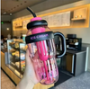 Ice Cream Jumbo Straw Cup | Water Bottle | 1300ml Large Capacity