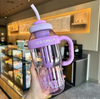Ice Cream Jumbo Straw Cup | Water Bottle | 1300ml Large Capacity