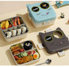 Cartoon Kid Lunch Box + Ice Cream Jumbo Straw Cup | Combo